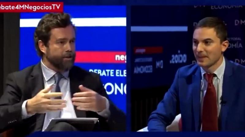 El portavoz de Vox, Espinosa de los Monteros y el alcade socialista Juan Lobato