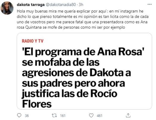 dakota sobre ana rosa