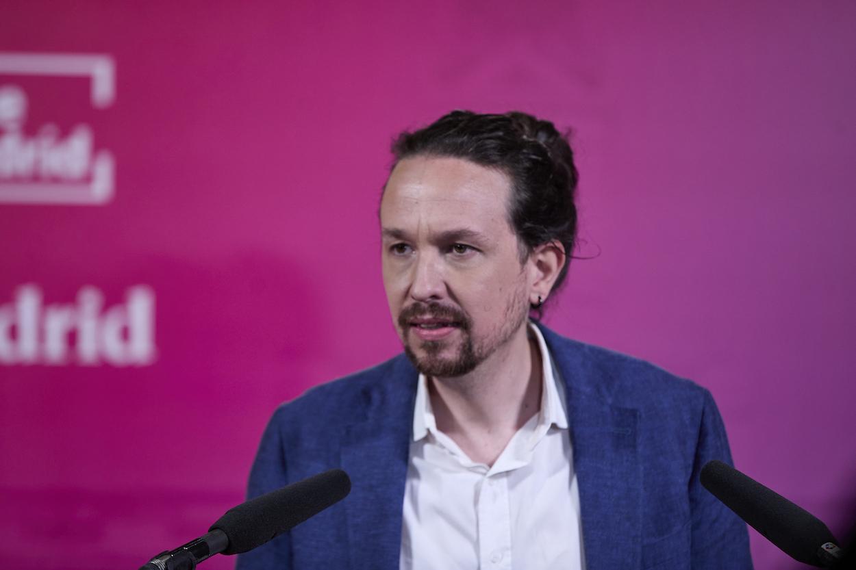 El candidato de Unidas Podemos a la presidencia de Madrid, Pablo Iglesias. EP