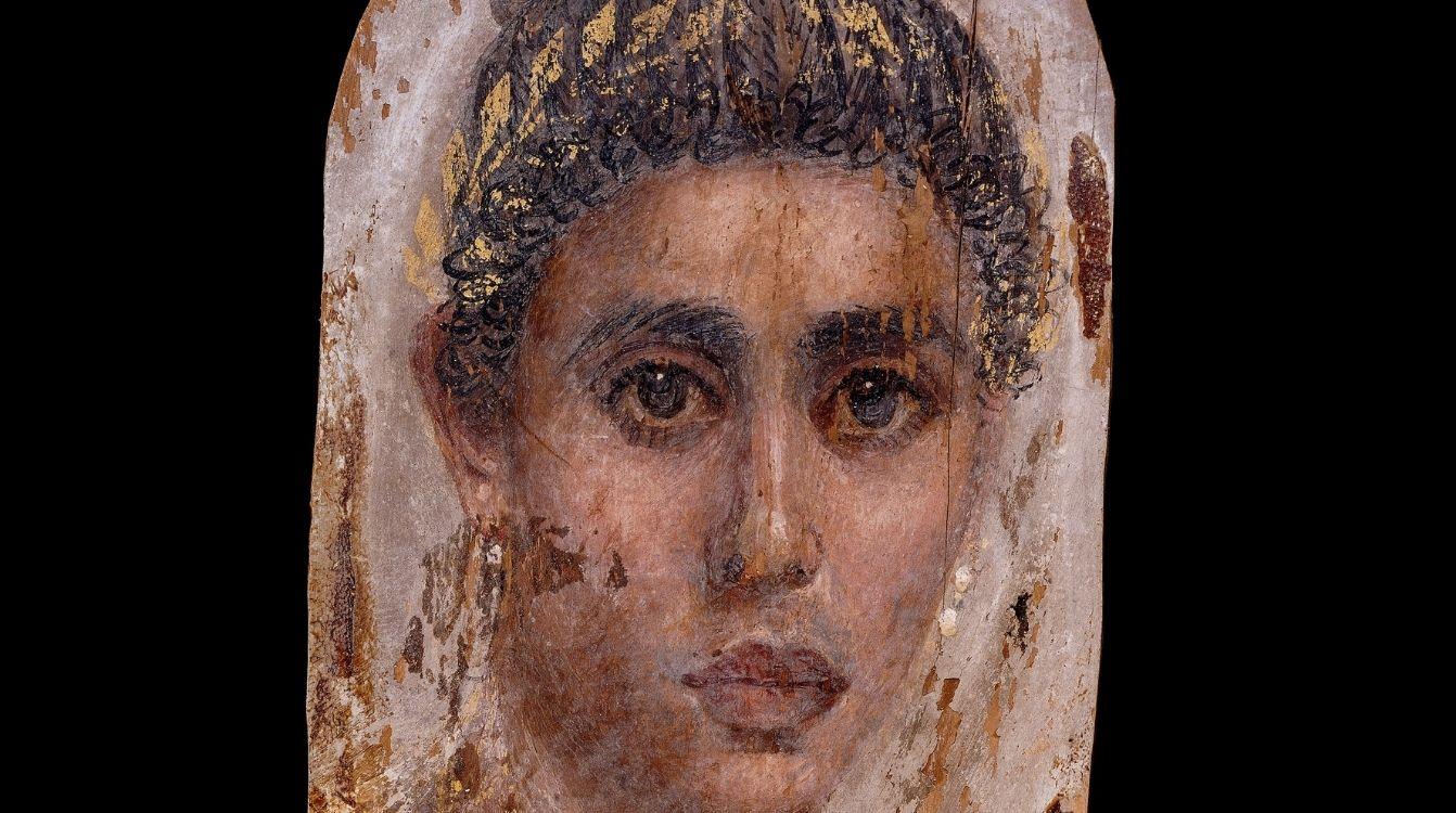 Retrato de mujer, Saqqara, 100 120 dc