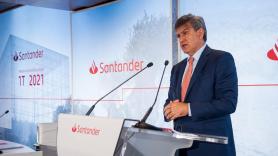 El consejero delegado de Banco Santander, José Antonio Álvarez, en la presentación de resultados trimestrales