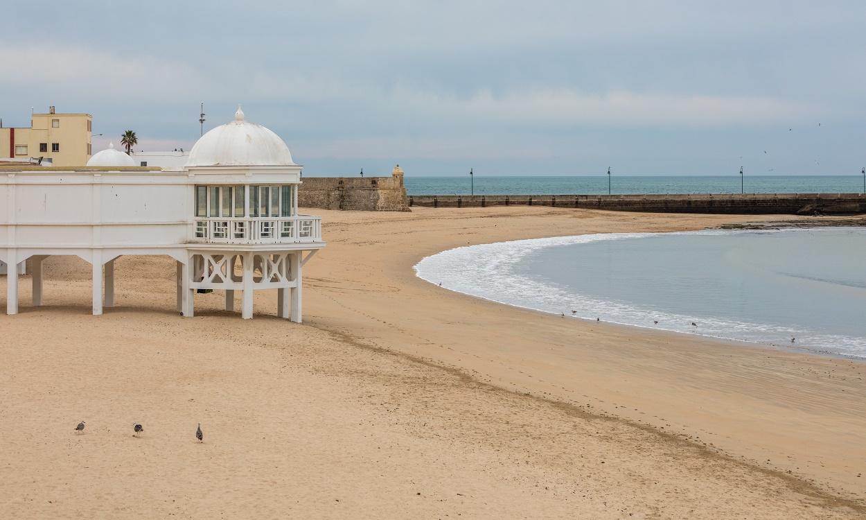 Playa de la Caleta, en Cádiz