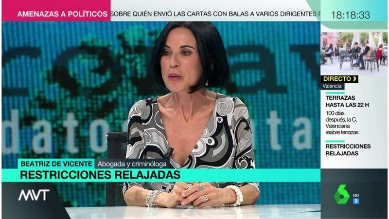 Beatriz de Vicente en 'Más Vale Tarde' programa de LaSexta.