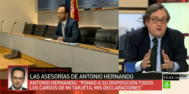 El 'escándalo' del socialista Hernando se queda en nada y Marhuenda se marca otra portada en lugar de rectificar