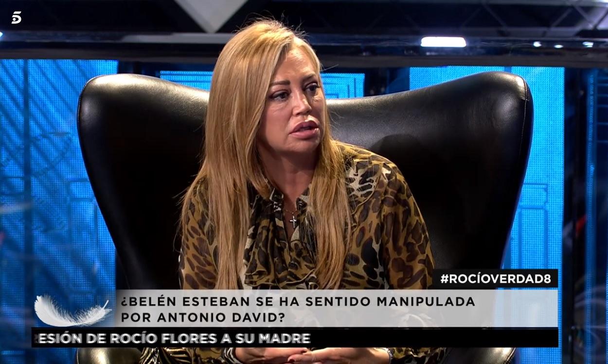 Belén Esteban en el programa de 'Rocío: contar la verdad para estar viva'. Mediaset