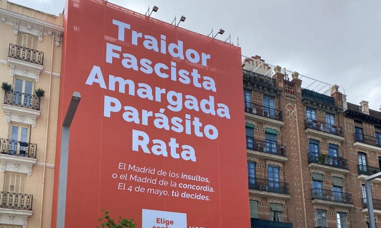 Ciudadanos recurre a los insultos de la campaña para su nuevo cartel electoral. Ciudadanos. 