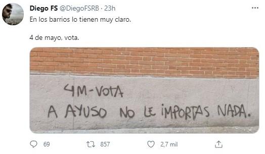 graffiti contra ayuso graffiti contra ayuso
