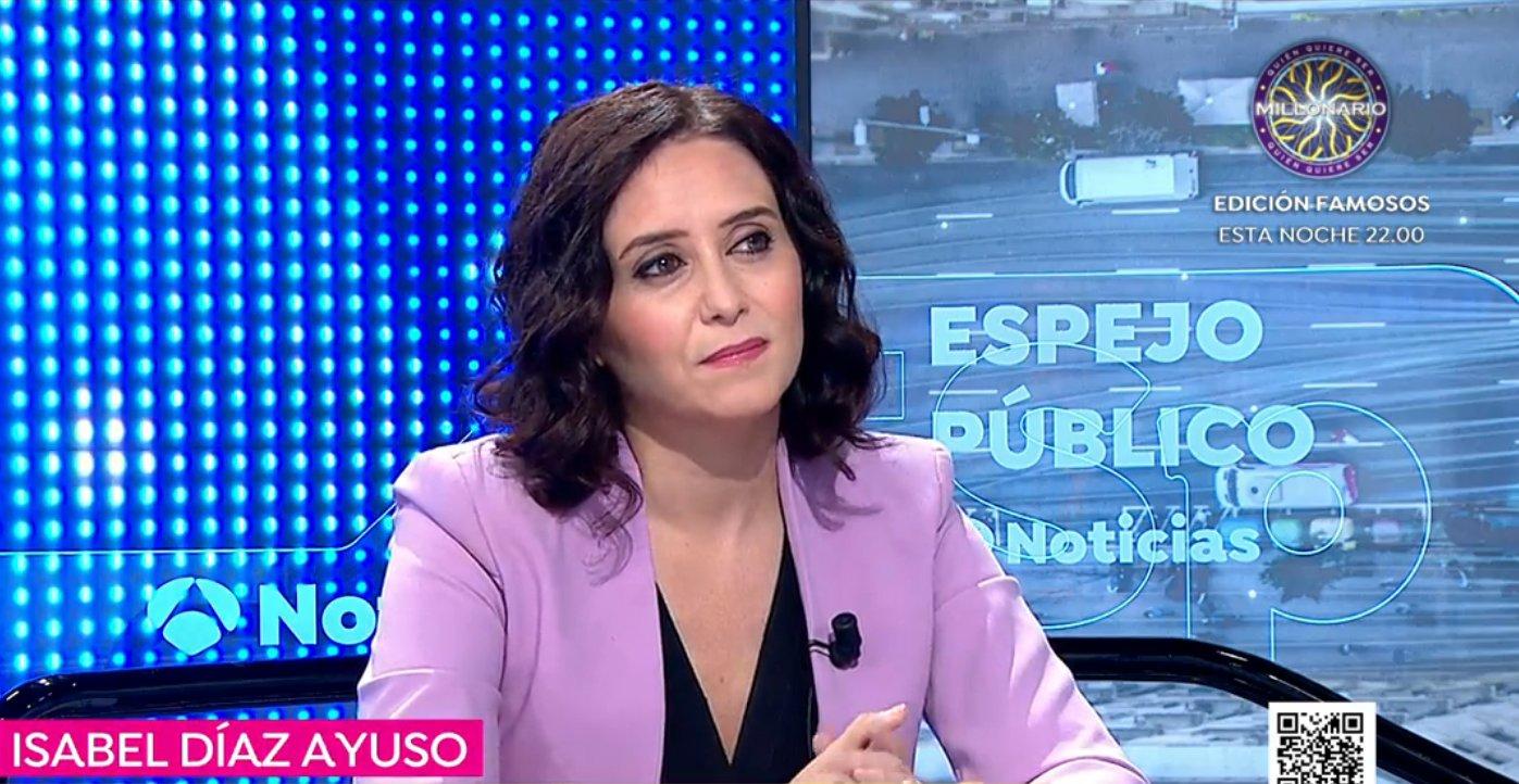 Ayuso en 'Espejo Público'