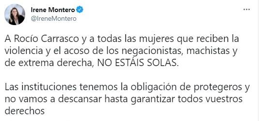 irene montero sobre rociito