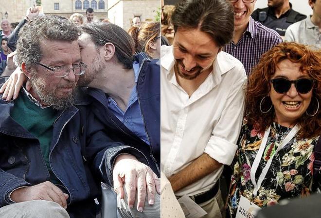 Pablo Iglesias con sus padres Pablo Iglesias con sus padres