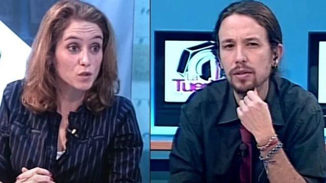 Ayuso en un debate con Iglesias Ayuso en un debate con Iglesias