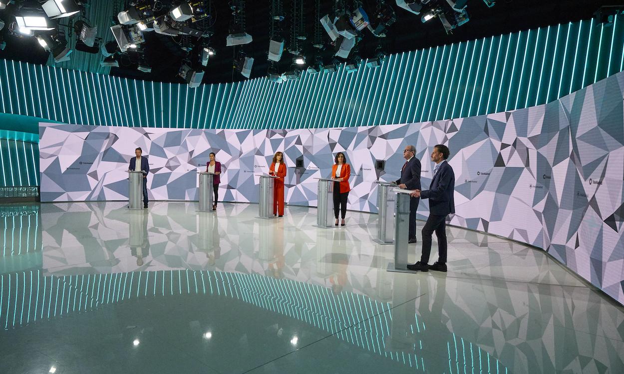 Imagen del debate electoral de cara al 4 de mayo celebrado en Telemadrid