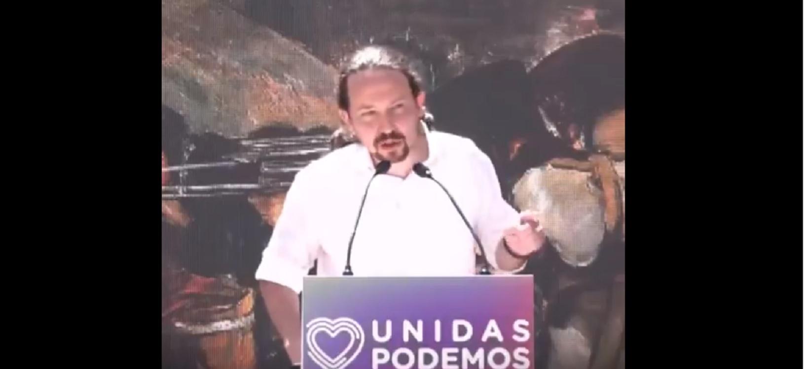 El candidato de Unidas Podemos, Pablo Iglesias. Fuente: Twitter.