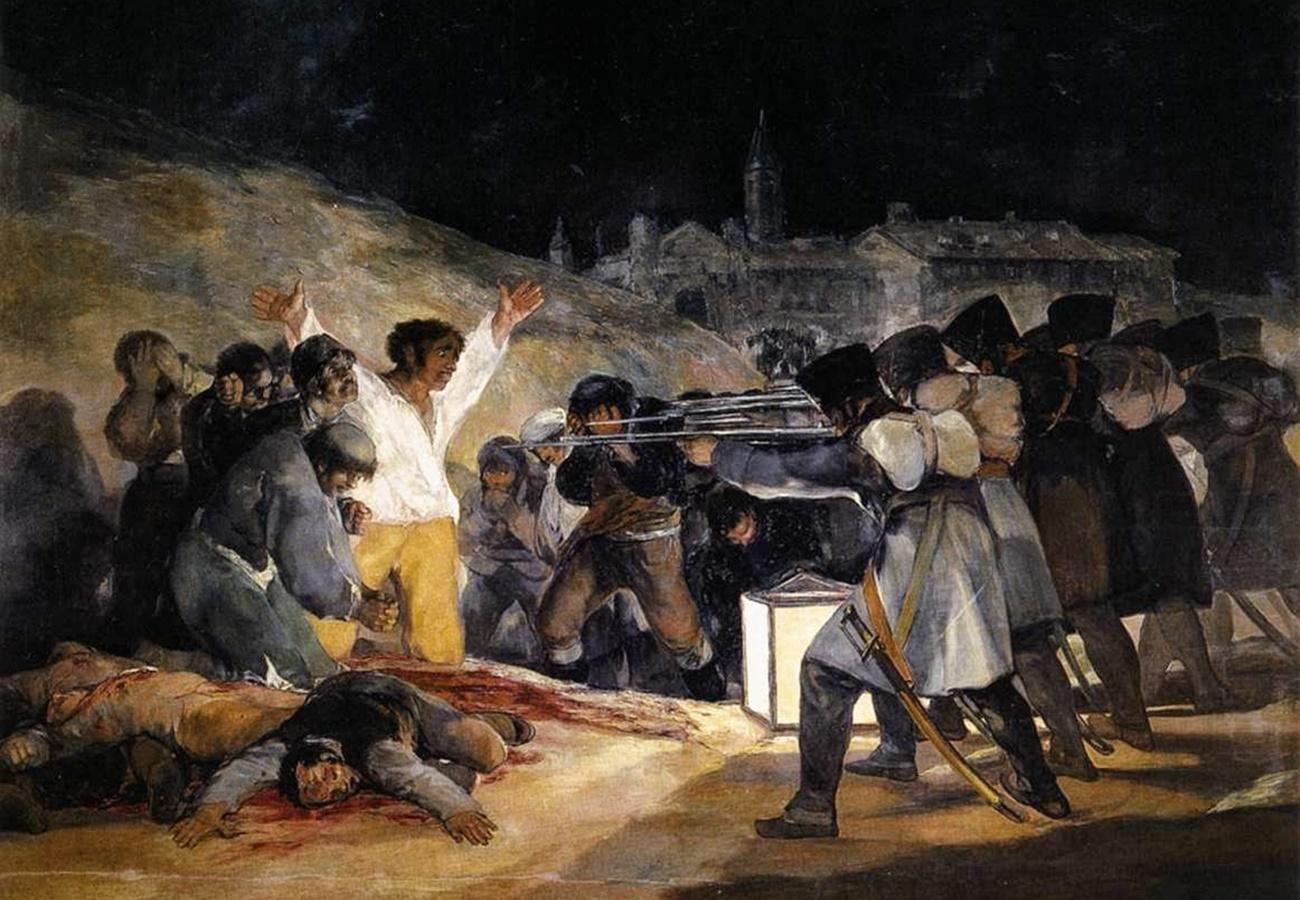 Cuadro de los Fusilamientos del 3 de Mayo de Francisco de Goya. 