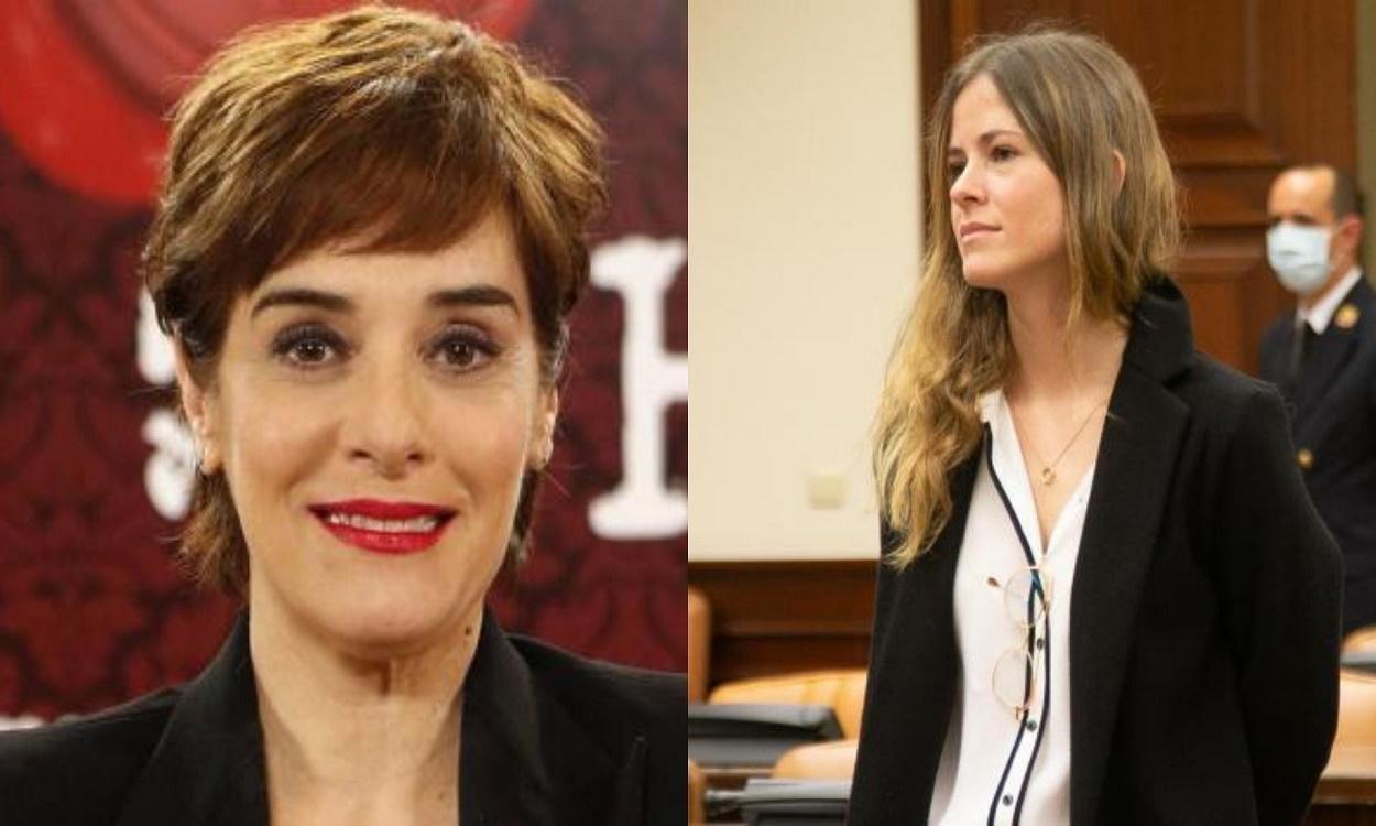 La actriz Anabel Alonso y la presidenta de NNGG, Bea Fanjul