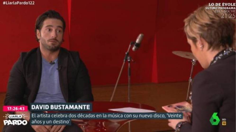 David Bustamante en una entrevista en 'Liarla Pardo', en La Sexta