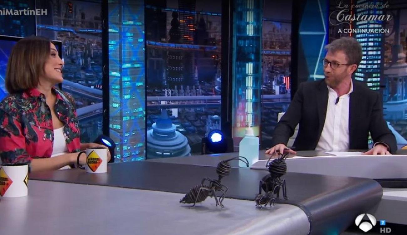 Tamara Falcó y Pablo Motos en 'El hormiguero'. Fuente: Antena 3.