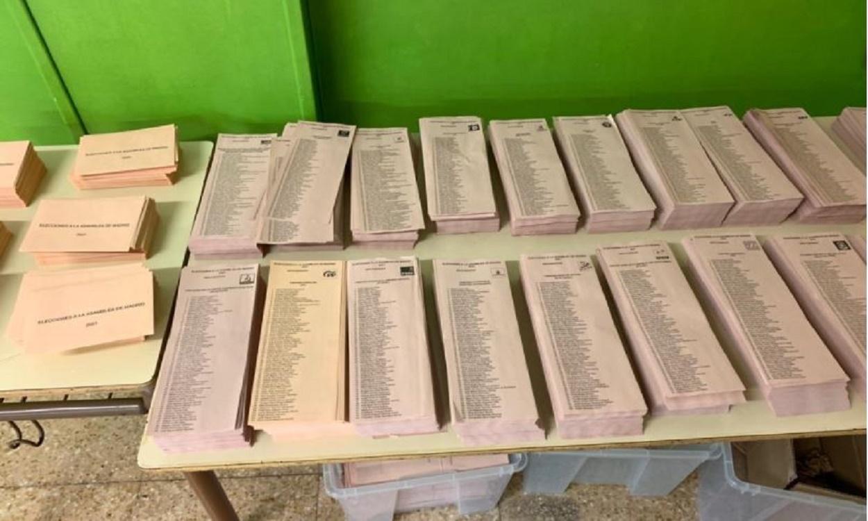 Imagen de un colegio electoral este martes