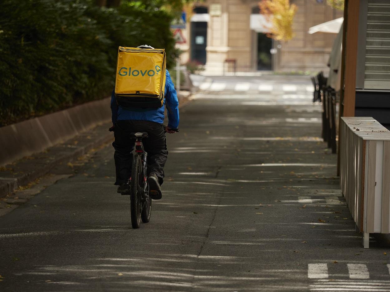 Un repartidor de Glovo. Europa Press