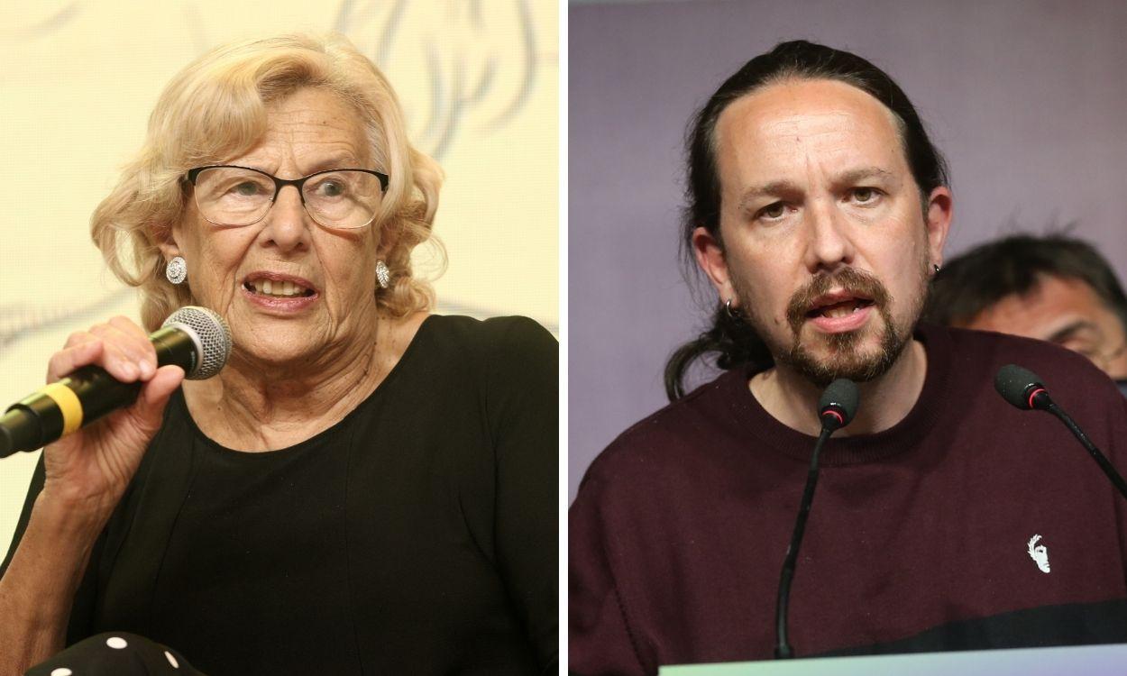 Manuela Carmena y Pablo Iglesias