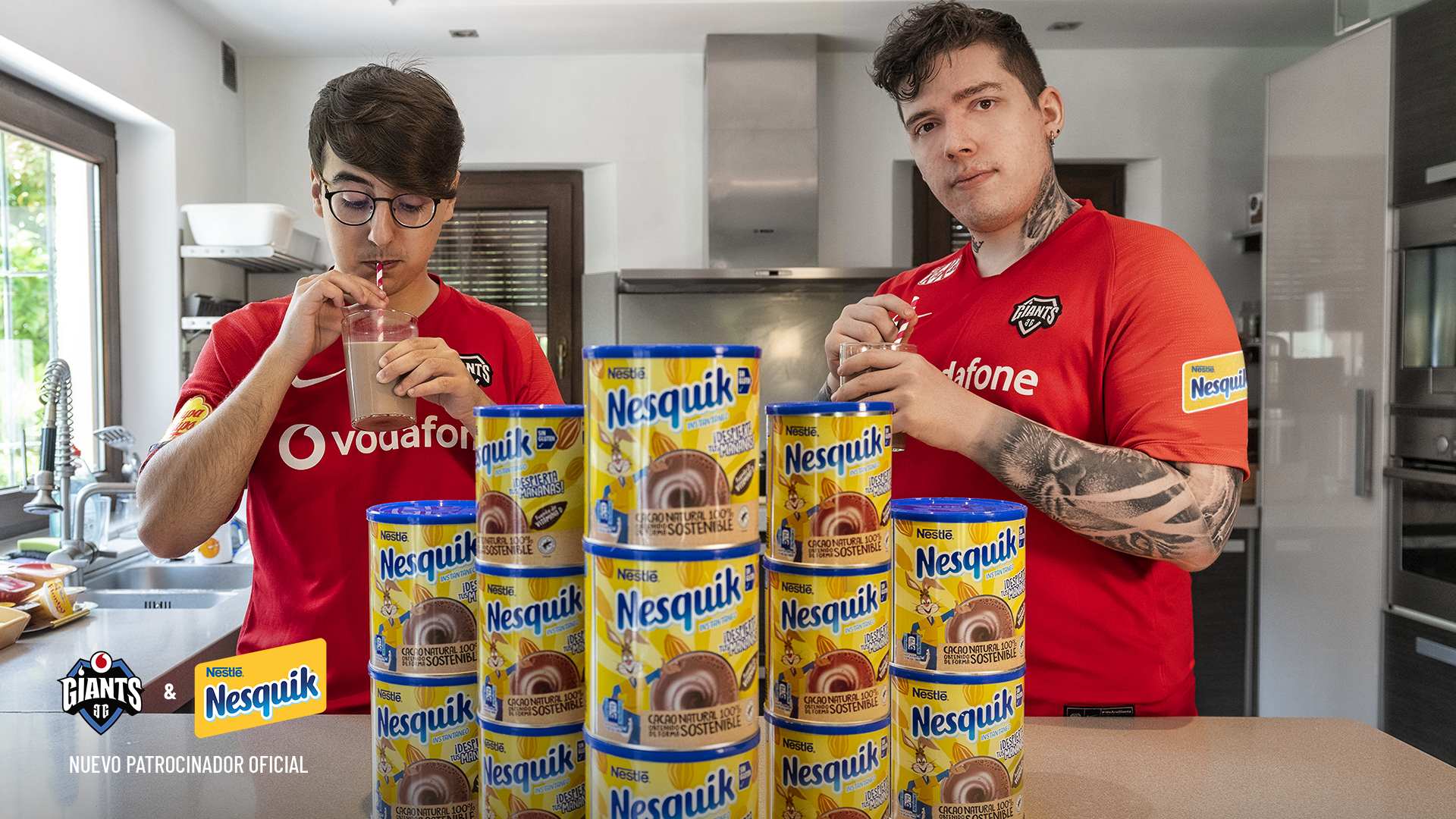 Vodafone Giants y Nesquick