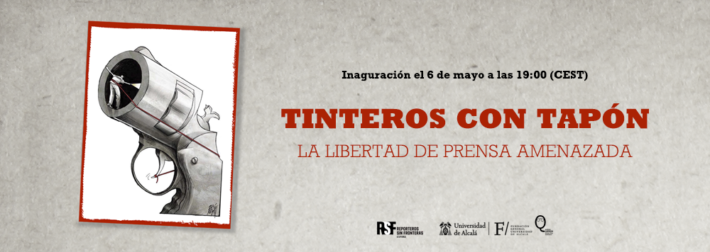 Tinteros con Tapón es una exposición en la Universidad de Alcalá sobre la libertad de prensa