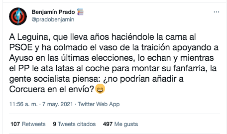 Tuit de Benjamín Prado