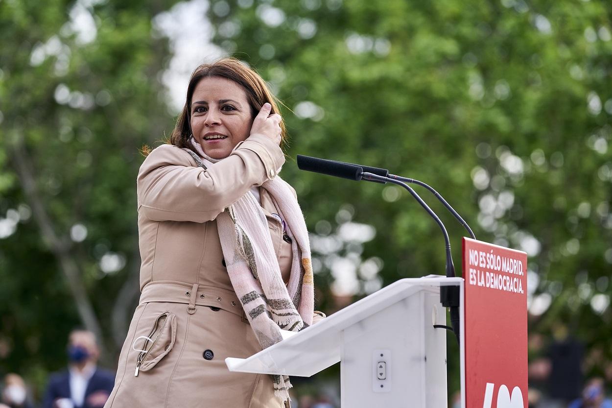 La portavoz del PSOE en el Congreso, Adriana Lastra, en una imagen de archivo. Fuente: Europa Press.