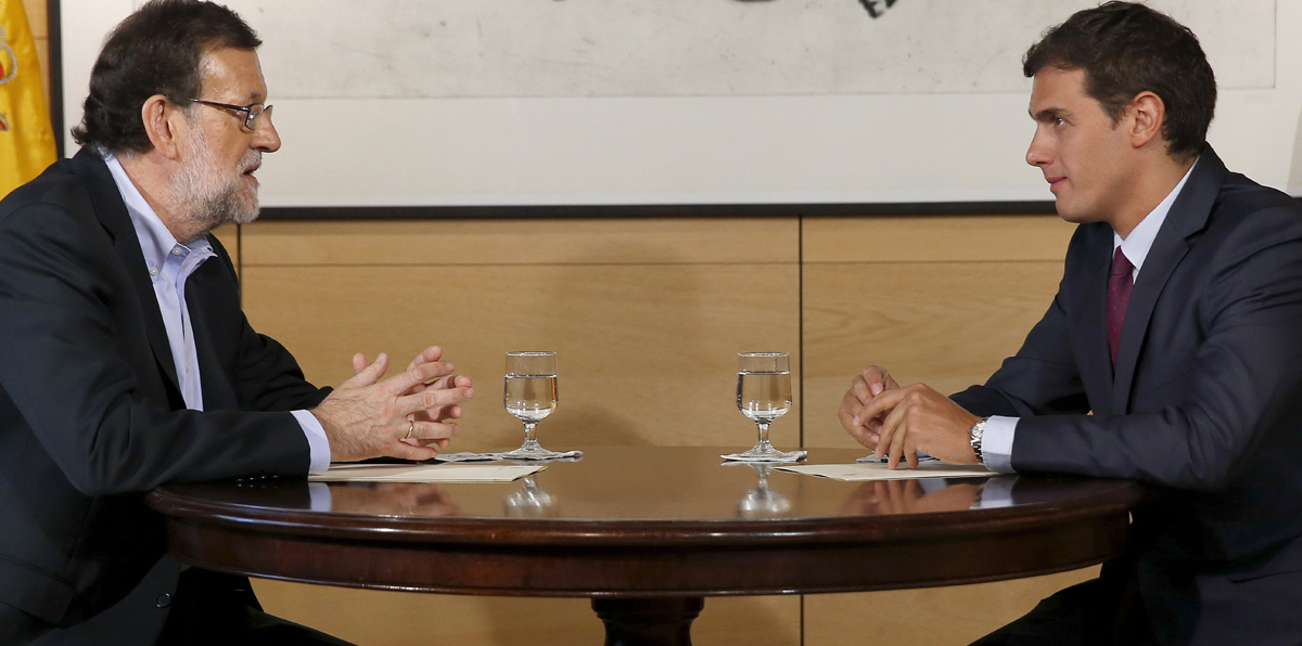 Albert Rivera y Mariano Rajoy reunidos