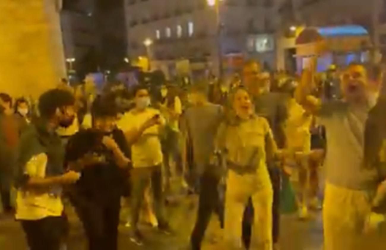 Fiesta en Madrid para celebrar el fin del Estado de Alarma