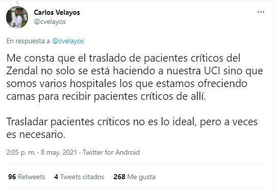 Tuit de Carlos Velayos Tuit de Carlos Velayos