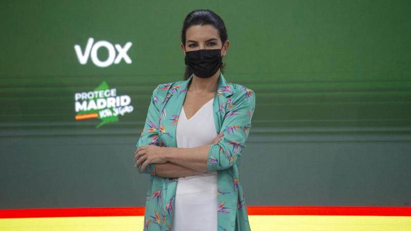 Rocío Monasterio, durante una rueda de prensa. EP archivo