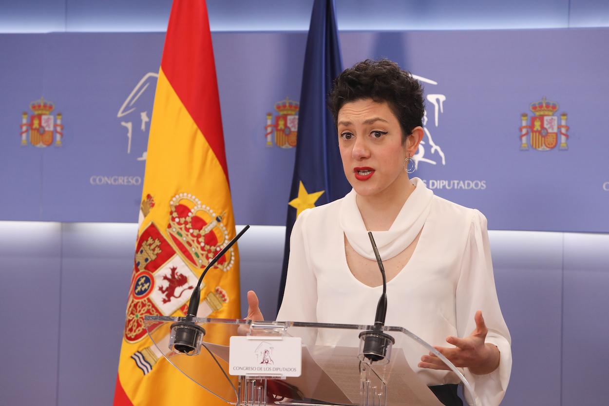 La portavoz parlamentaria de Unidas Podemos, Aina Vidal