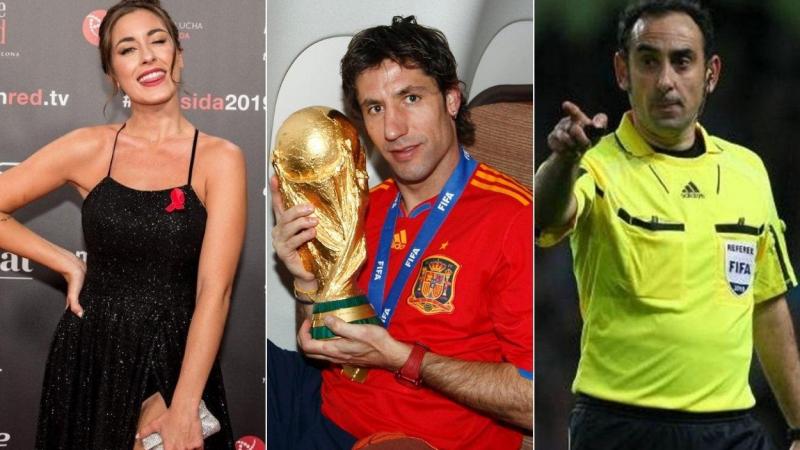 La influencer Paula Gonu, el exfutbolista Joan Capdevila y el ex árbitro Iturralde González, concursantes de Celebrity Bake Off.