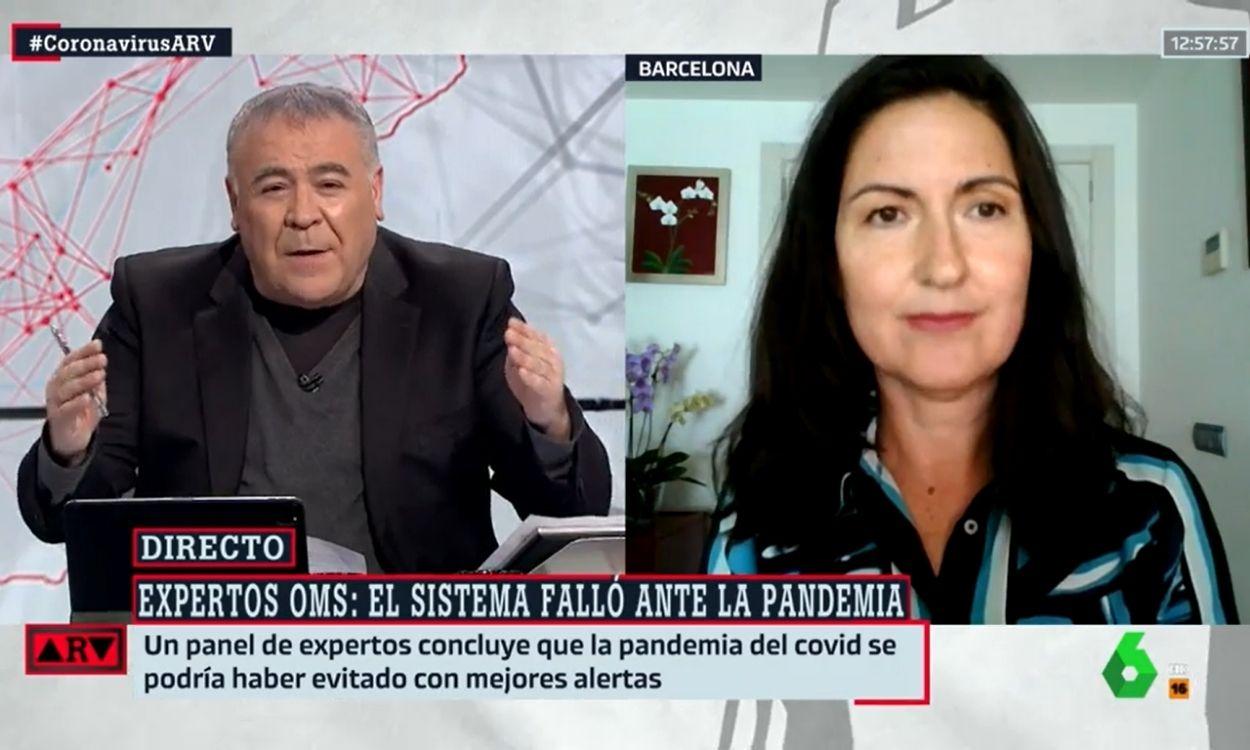La experta Helena Legido Quigley en 'Al Rojo Vivo', en La Sexta.