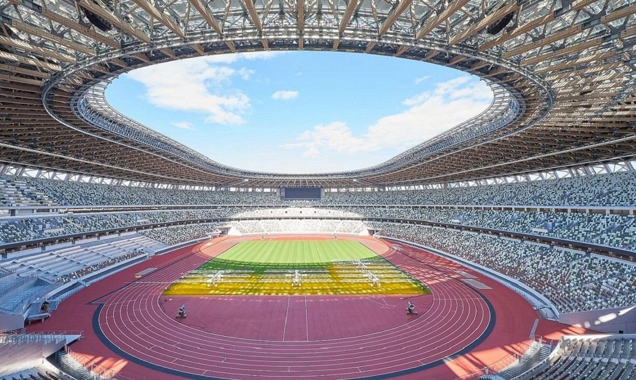 Vista del Estadio Olímpico de los Juegos de Tokyo 2020