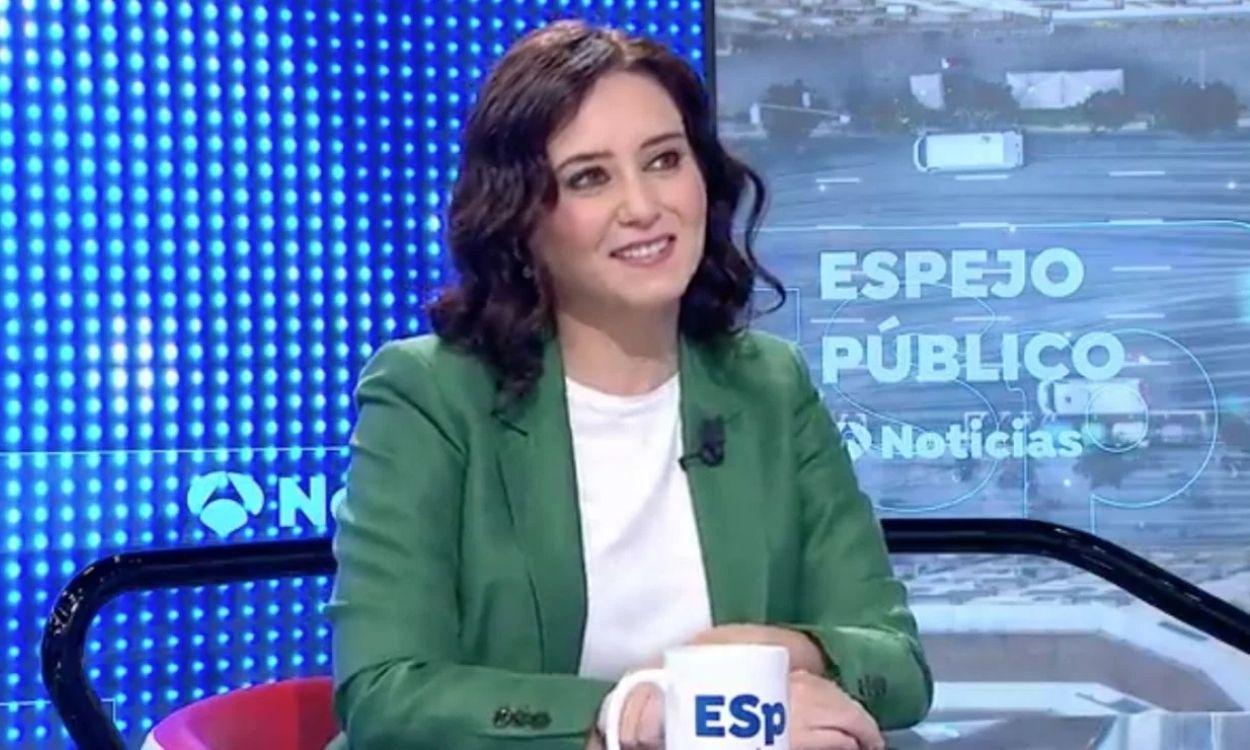Isabel Díaz Ayuso en 'Espejo Público'. Antena 3.
