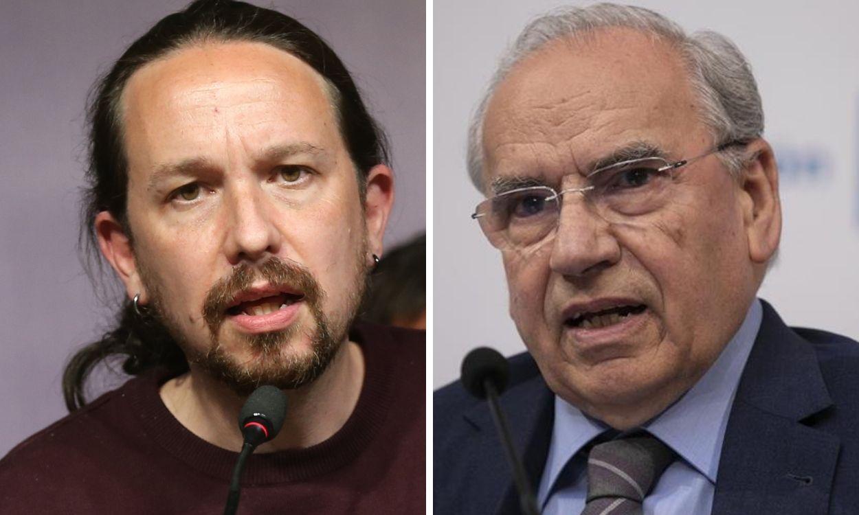 Pablo Iglesias y Alfonso Guerra