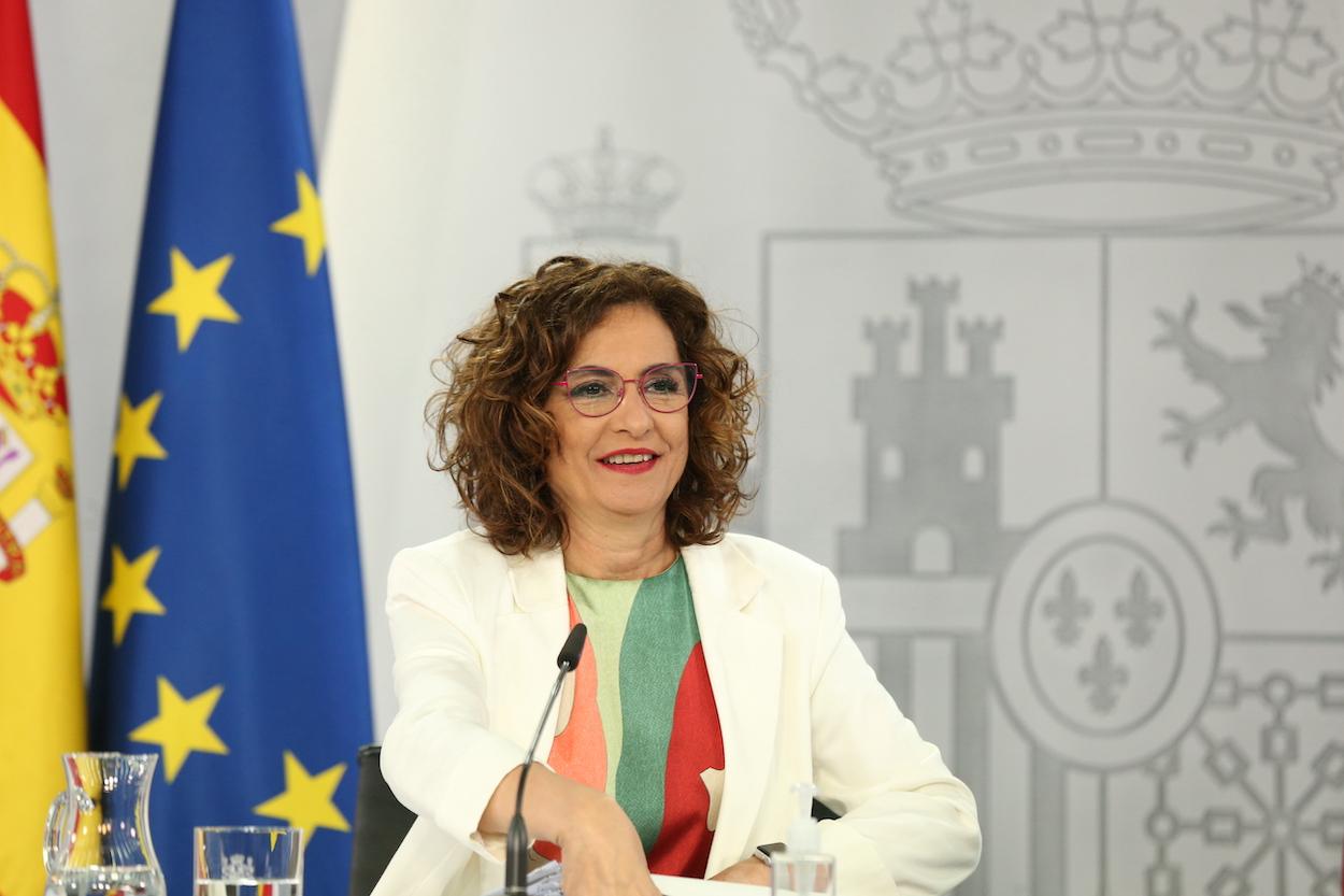 La ministra Portavoz y de Hacienda, María Jesús Montero, comparece en rueda de prensa posterior al Consejo de Ministros