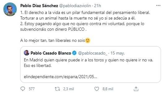 Pablo Díaz tumba a Pablo Casado