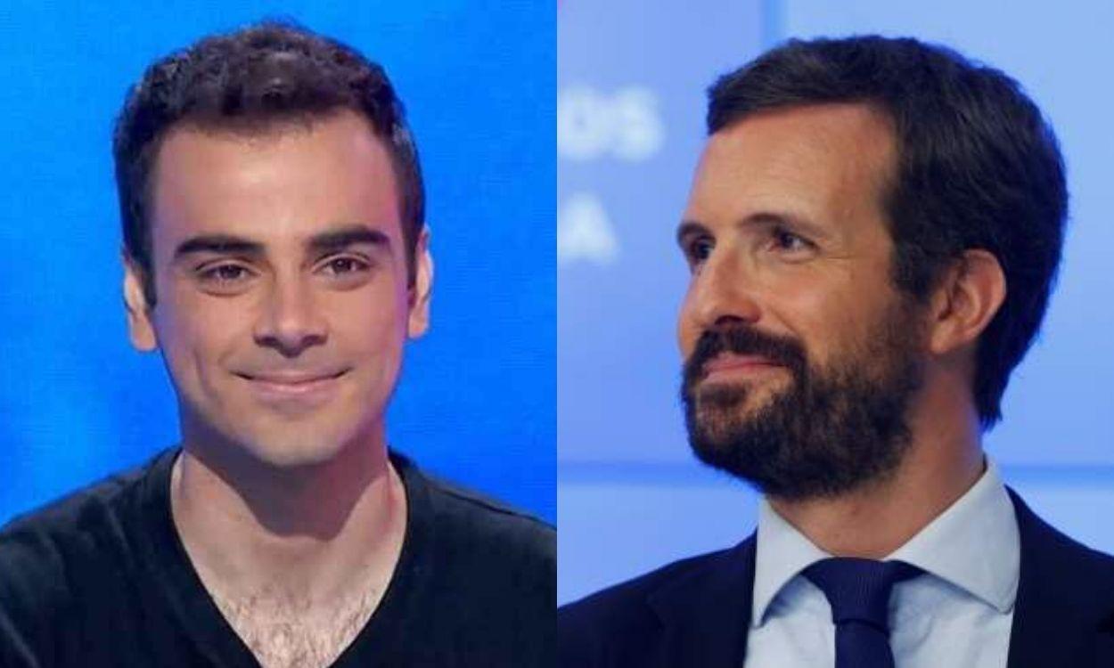 Pablo Díaz ('Pasapalabra') y Pablo Casado.