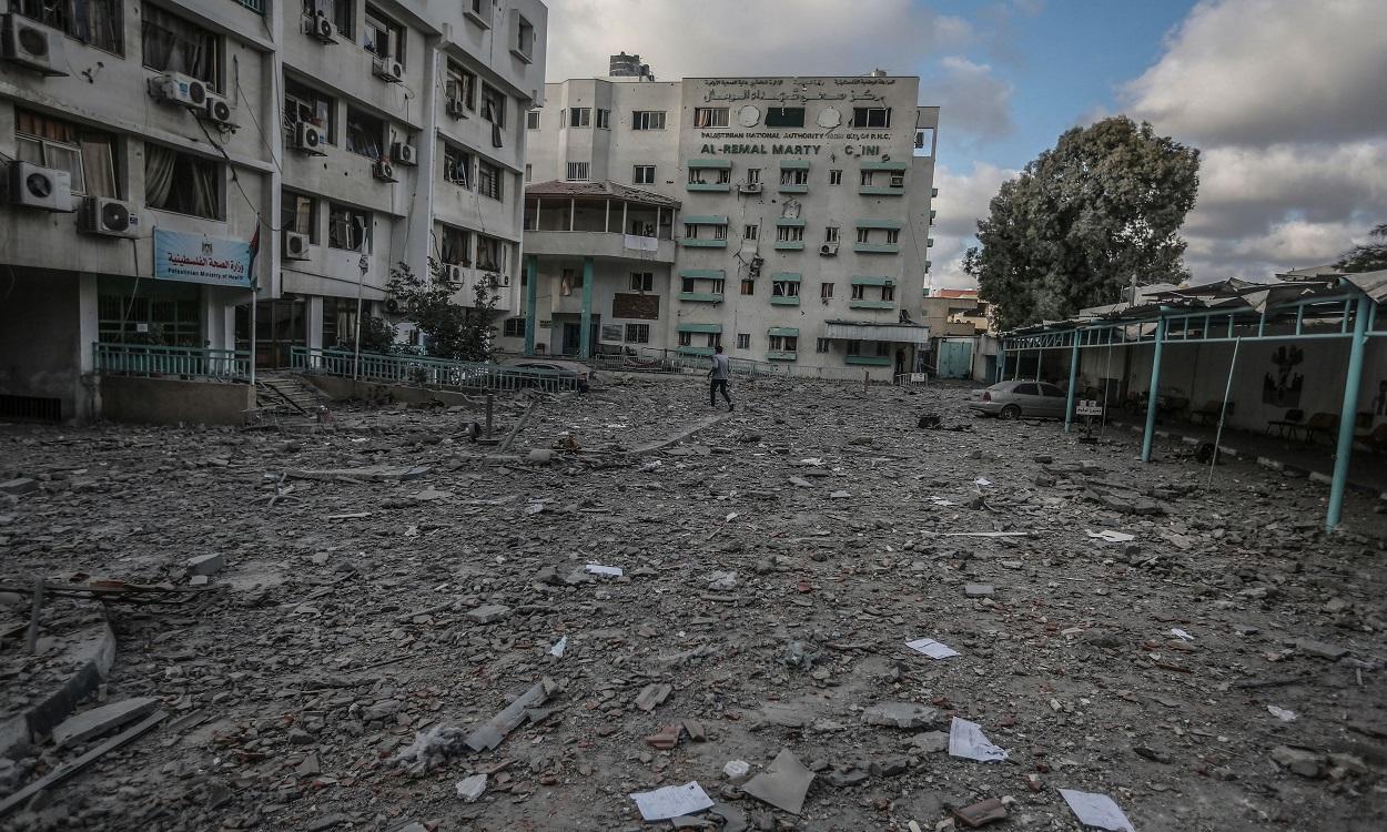 Una zona de Gaza tras un ataque israelí. EP