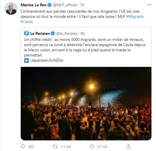 Le Pen sobre Ceuta Le Pen sobre Ceuta