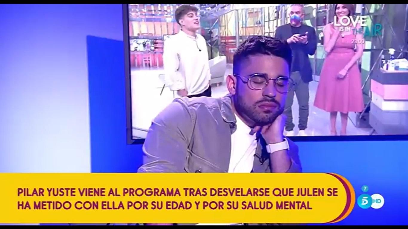 Miguel Frigenti se duerme en directo