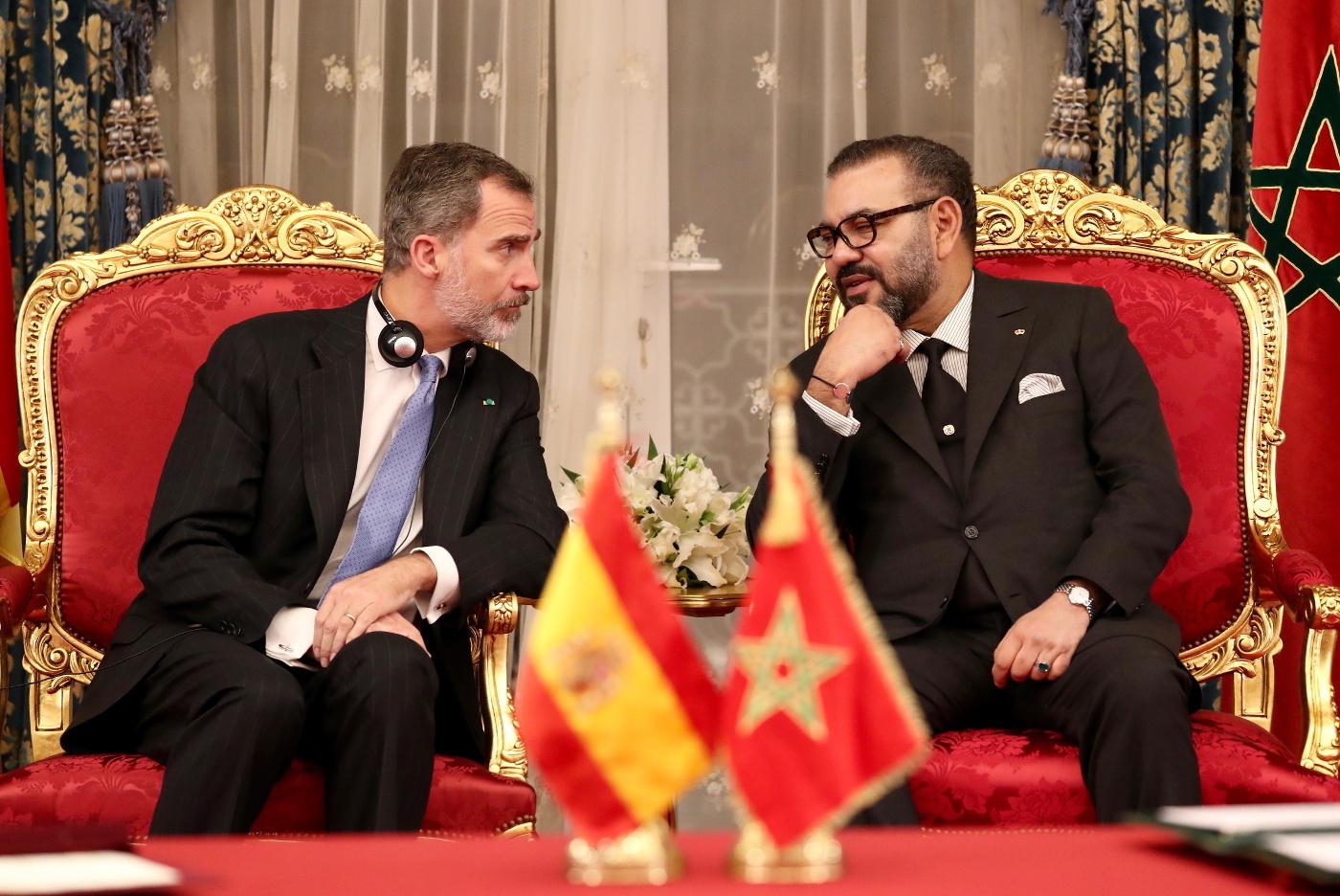 (I D) El Rey Felipe VI y el el Rey Mohamed VI. EP