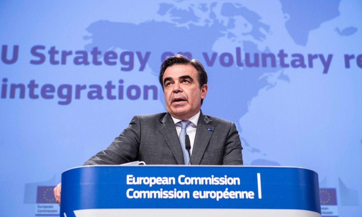 El vicepresidente de la Comisión Europea, Margiritis Schinas. Europa Press.