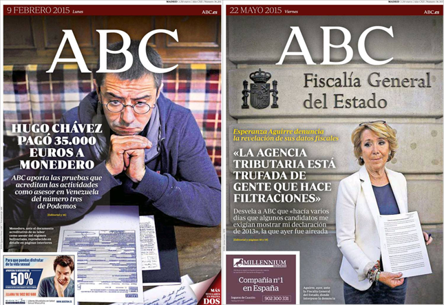 El doble rasero de 'ABC' por las filtraciones de la renta