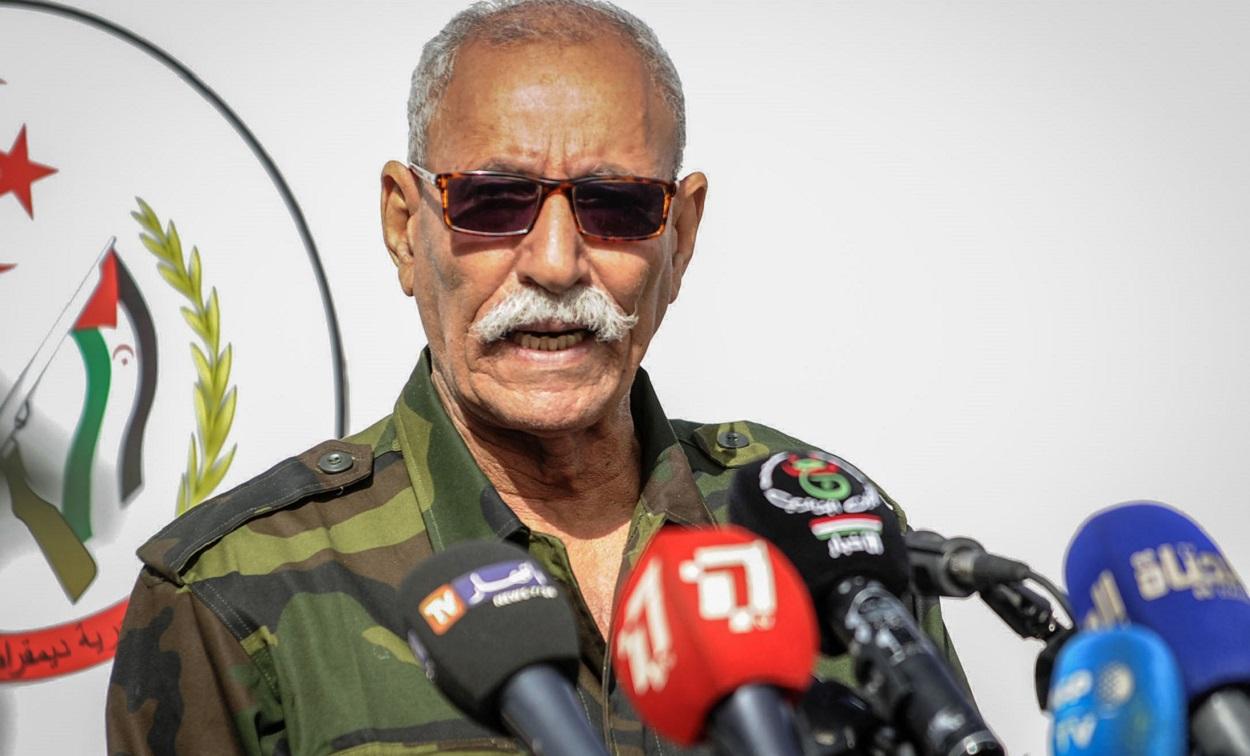 El líder del Frente Polisario, Brahim Ghali. Foto STR.dpa