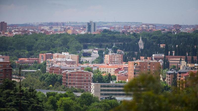 Vistas desde el Templo de Debod. Europa Press