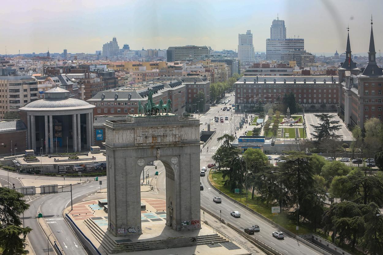 Vistas desde el Faro de Moncloa, Madrid. Europa Press